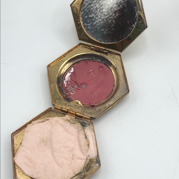 Art Deco Houbigant flower basket vintage compact - Picture 5 of 6